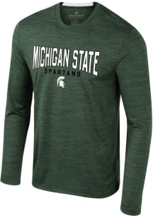 Colosseum Michigan State Spartans Green Dozer Long Sleeve T-Shirt