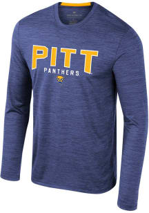 Colosseum Pitt Panthers Blue Dozer Long Sleeve T-Shirt