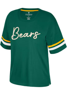 Colosseum Baylor Bears Womens Green Realist Short Sleeve T-Shirt