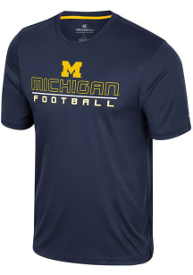 Colosseum Michigan Wolverines Blue Bird Law GCC Football Short Sleeve T Shirt