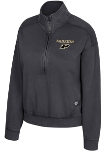 Colosseum Purdue Boilermakers Womens Black Camille Qtr Zip