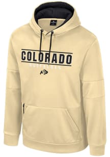 Colosseum Colorado Buffaloes Mens Gold Hits The Road Fleece Hood