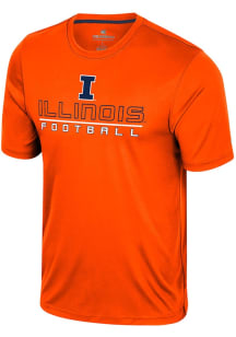 Colosseum Illinois Fighting Illini Orange Bird Law GCC Football Short Sleeve T Shirt