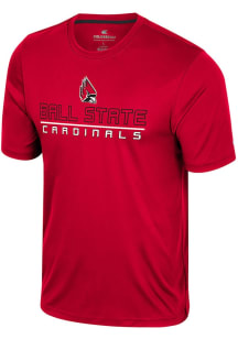 Colosseum Ball State Cardinals Red Bird Law GCC Short Sleeve T Shirt