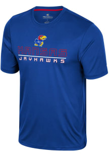 Colosseum Kansas Jayhawks Blue Bird Law GCC Short Sleeve T Shirt
