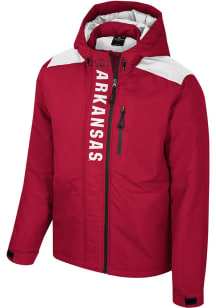 Mens Arkansas Razorbacks Colosseum Mens The One Full Zip Heavyweight Jacket - Cardinal