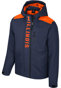 Mens Illinois Fighting Illini Colosseum Mens The One Full Zip Heavyweight Jacket - Navy Blue