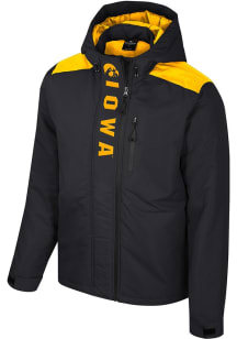 Mens Iowa Hawkeyes Colosseum Mens The One Full Zip Heavyweight Jacket - Black