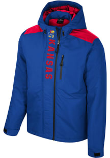 Mens Kansas Jayhawks Colosseum Mens The One Full Zip Heavyweight Jacket - Blue