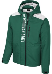 Mens Michigan State Spartans Colosseum Mens The One Full Zip Heavyweight Jacket - Green