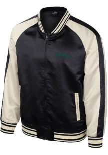 Colosseum Michigan State Spartans Mens Black Cyberpunk Sateen Bomber Light Weight Jacket