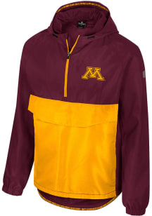 Colosseum Minnesota Golden Gophers Mens Maroon Reloaded Zip Anorak Light Weight Jacket