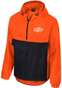 Colosseum Oklahoma State Cowboys Mens Orange Reloaded Zip Anorak Light Weight Jacket
