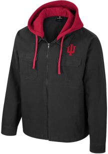 Colosseum Indiana Hoosiers Mens Charcoal Great Outdoors Medium Weight Jacket