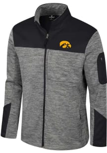 Colosseum Iowa Hawkeyes Mens Grey Guard Medium Weight Jacket