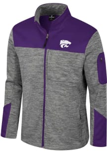 Colosseum K-State Wildcats Mens Grey Guard Medium Weight Jacket