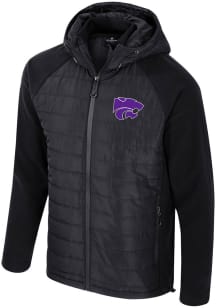 Colosseum K-State Wildcats Mens Black Block The Sun Medium Weight Jacket
