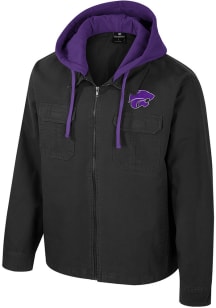 Colosseum K-State Wildcats Mens Charcoal Great Outdoors Medium Weight Jacket