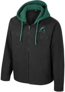 Colosseum Michigan State Spartans Mens Charcoal Great Outdoors Medium Weight Jacket