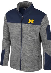 Colosseum Michigan Wolverines Mens Grey Guard Medium Weight Jacket