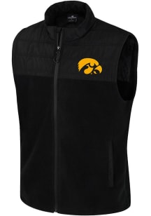 Colosseum Iowa Hawkeyes Mens Black Block The Sun Sleeveless Jacket