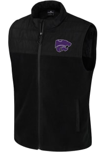 Colosseum K-State Wildcats Mens Black Block The Sun Sleeveless Jacket