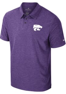 Colosseum K-State Wildcats Mens Purple Revolution Short Sleeve Polo