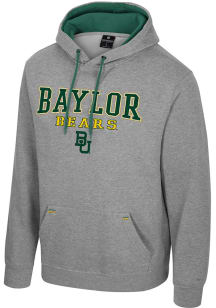 Colosseum Baylor Bears Mens Grey Charlie Long Sleeve Hoodie