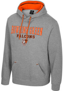 Colosseum Bowling Green Falcons Mens Grey Charlie Long Sleeve Hoodie