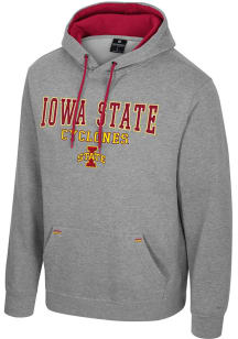 Colosseum Iowa State Cyclones Mens Grey Charlie Long Sleeve Hoodie
