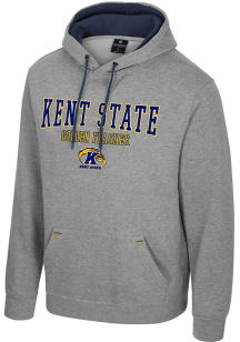 Colosseum Kent State Golden Flashes Mens Grey Charlie Long Sleeve Hoodie