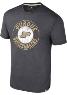 Colosseum Purdue Boilermakers Black Virtual Reality Short Sleeve Fashion T Shirt