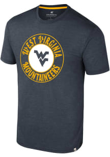 Colosseum West Virginia Mountaineers Navy Blue Virtual Reality Short Sleeve Fashion T Shirt