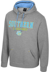 Colosseum Southern University Jaguars Mens Grey Charlie Long Sleeve Hoodie