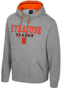 Colosseum Syracuse Orange Mens Grey Charlie Long Sleeve Hoodie