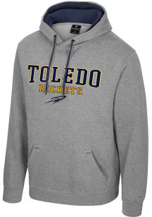 Colosseum Toledo Rockets Mens Grey Charlie Long Sleeve Hoodie