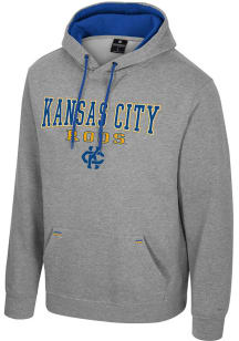 Colosseum UMKC Roos Mens Grey Charlie Long Sleeve Hoodie