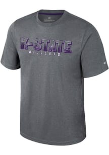 Colosseum K-State Wildcats Charcoal Forget Short Sleeve T Shirt