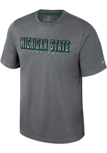 Colosseum Michigan State Spartans Charcoal Forget Short Sleeve T Shirt