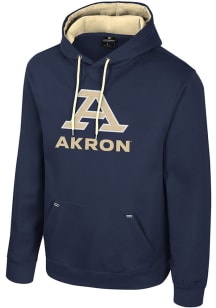Colosseum Akron Zips Mens Navy Blue Charlie Long Sleeve Hoodie