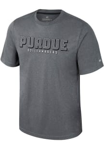 Colosseum Purdue Boilermakers Charcoal Forget Short Sleeve T Shirt