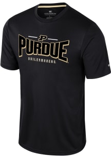 Colosseum Purdue Boilermakers Black Two Pills Short Sleeve T Shirt