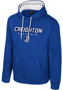 Colosseum Creighton Bluejays Mens Blue Charlie Long Sleeve Hoodie
