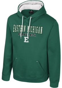 Colosseum Eastern Michigan Eagles Mens Green Charlie Long Sleeve Hoodie