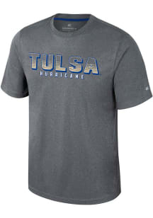 Colosseum Tulsa Golden Hurricane Charcoal Forget Short Sleeve T Shirt
