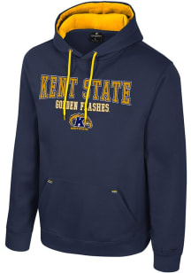 Colosseum Kent State Golden Flashes Mens Navy Blue Charlie Long Sleeve Hoodie
