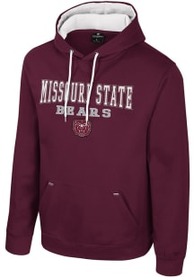 Colosseum Missouri State Bears Mens Maroon Charlie Long Sleeve Hoodie