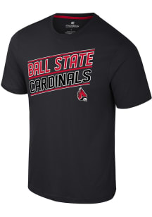 Colosseum Ball State Cardinals Black Truth Short Sleeve T Shirt