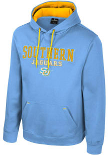 Colosseum Southern University Jaguars Mens Light Blue Charlie Long Sleeve Hoodie
