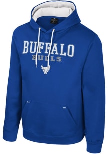 Colosseum Buffalo Bulls Mens Blue Charlie Long Sleeve Hoodie